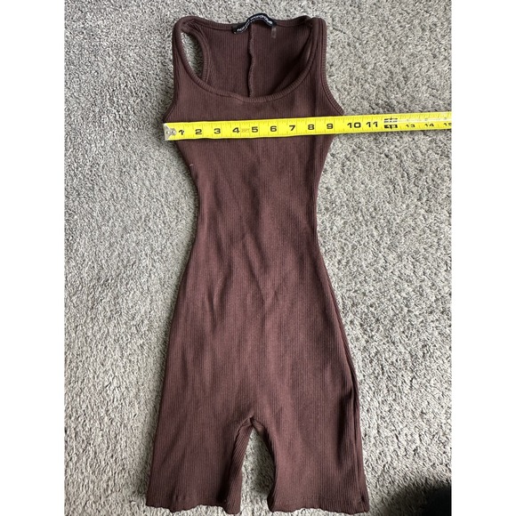 Naked Wardrobe brown "snatched" romper, size XS - Picture 4 of 7